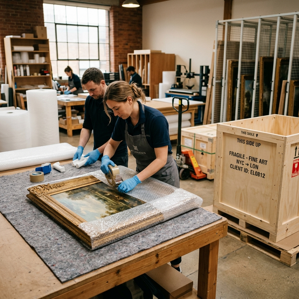 Livraison sécurisée des œuvres d'art