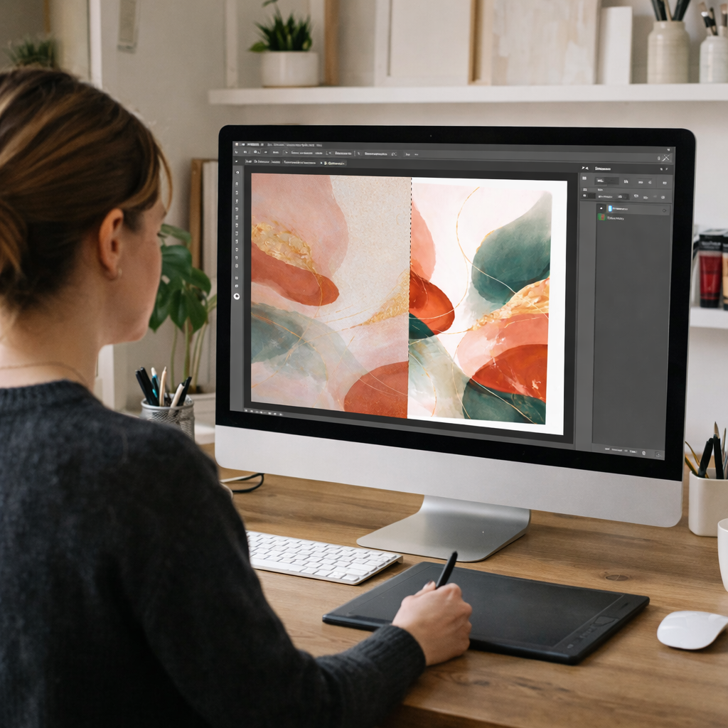 Retouche professionnelle des œuvres